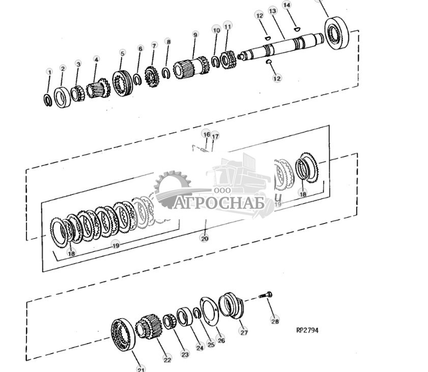 Transmission Drive Shaft Assembly 